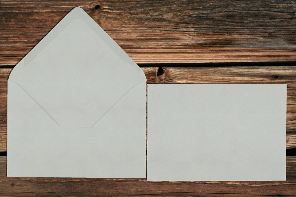 Briefhüllen 110x156 mm Nassklebend Delfingrau 120 g/qm